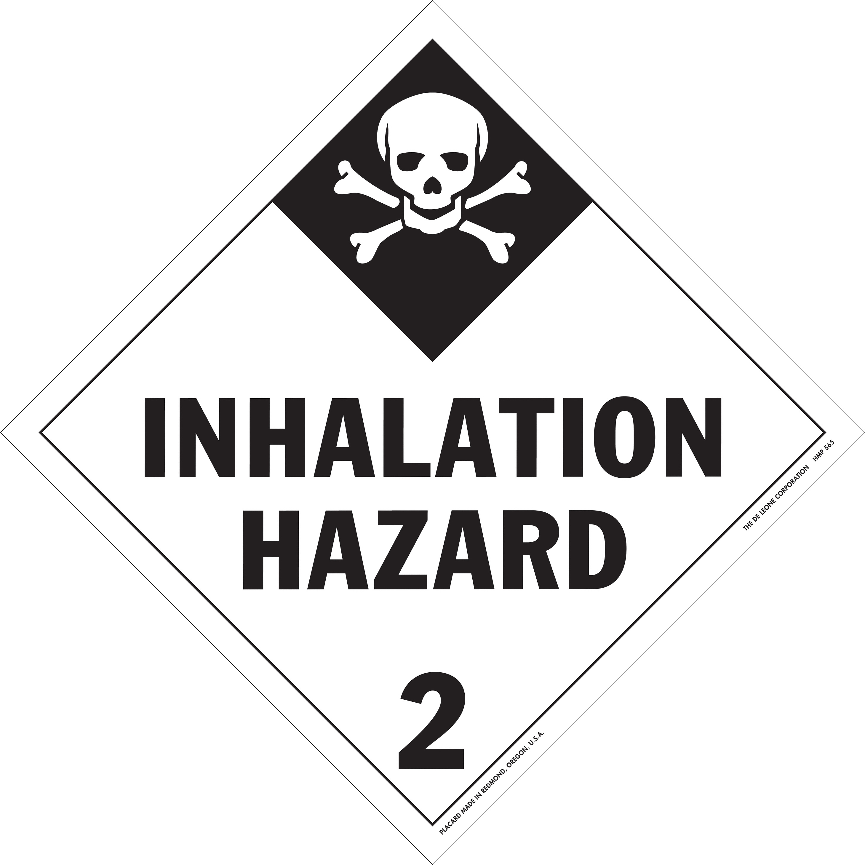 hazardous material placards 10 34 x 10 34 class 2 gases hazardous