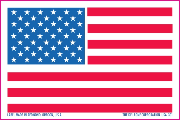 Flag Labels | 2" X 3" Flag Label | America's Finest Labels