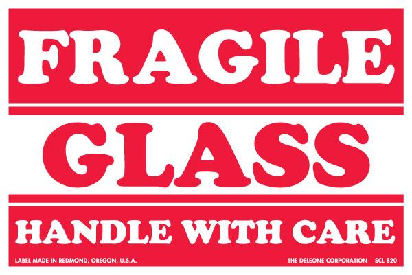 Fragile Labels 4 X 6 Fragile Glass Handle With Care Label America 