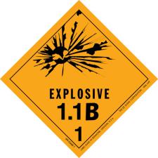 Hazardous Material Explosive Labels