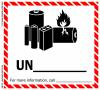 4 1/2" x  5" IATA Dangerous Goods Label, Lithium Battery