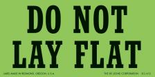 do not lay flat